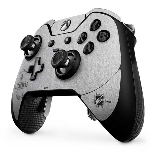 NHL Chicago Blackhawks Black Text Xbox One Elite Controller Skin