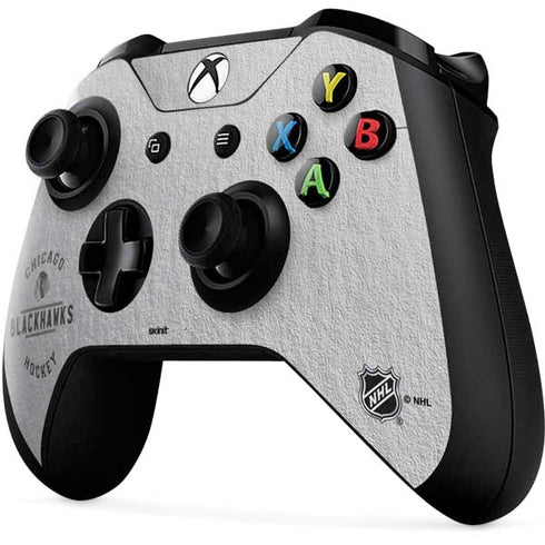 NHL Chicago Blackhawks Black Text Xbox One X Controller Skin