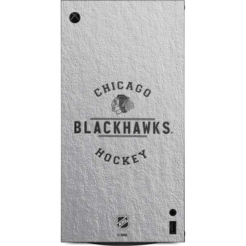 NHL Chicago Blackhawks Black Text XBox Series X Digital Edition Console Skin