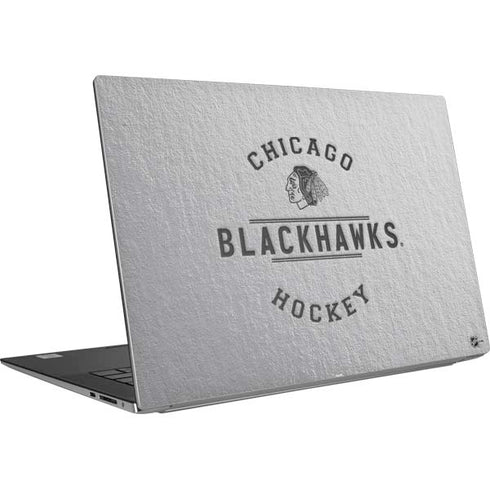 NHL Chicago Blackhawks Black Text Dell XPS Skin