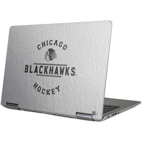 NHL Chicago Blackhawks Black Text Yoga 710 14in Skin