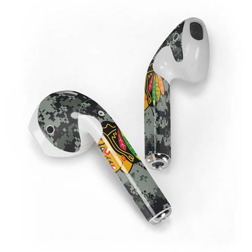 NHL Chicago Blackhawks Camo Apple AirPods Skin