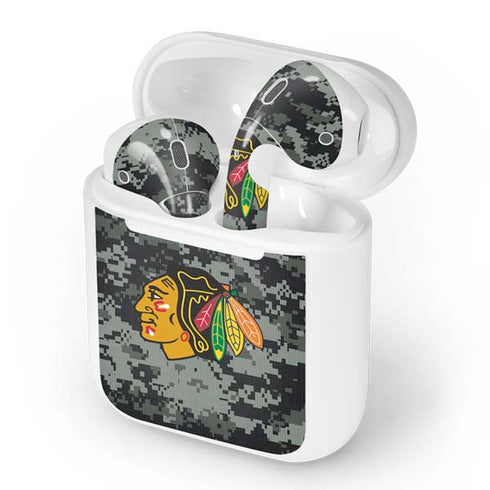 NHL Chicago Blackhawks Camo Apple AirPods Skin