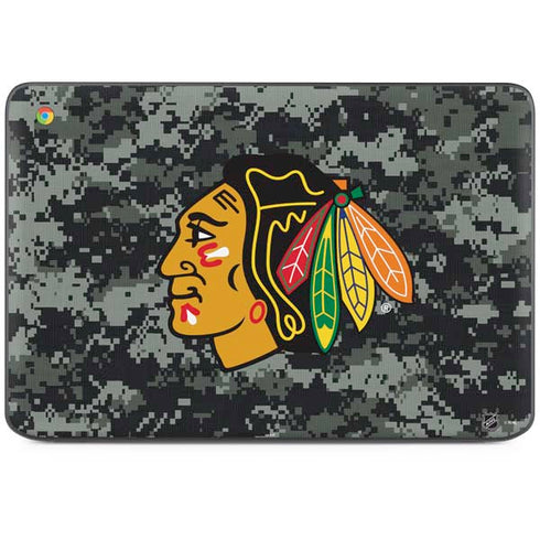 NHL Chicago Blackhawks Camo HP Chromebook Skin