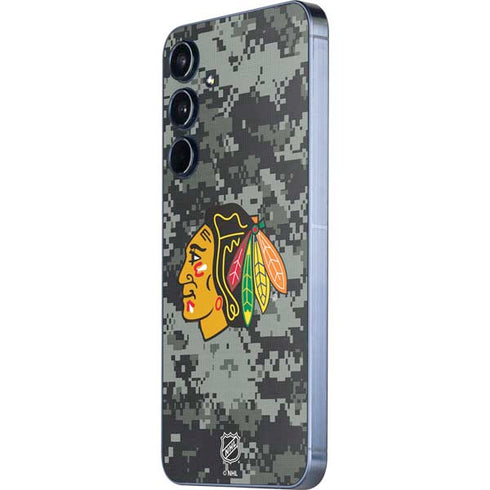 NHL Chicago Blackhawks Camo Galaxy A55 5G Skin