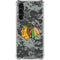 NHL Chicago Blackhawks Camo Galaxy S24 FE Clear Case
