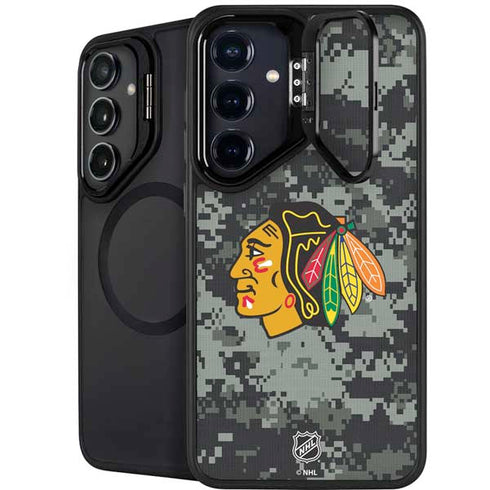 NHL Chicago Blackhawks Camo Galaxy S25 Kickstand Case