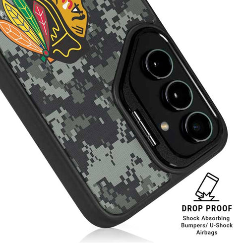 NHL Chicago Blackhawks Camo Galaxy S24 Plus Kickstand Case