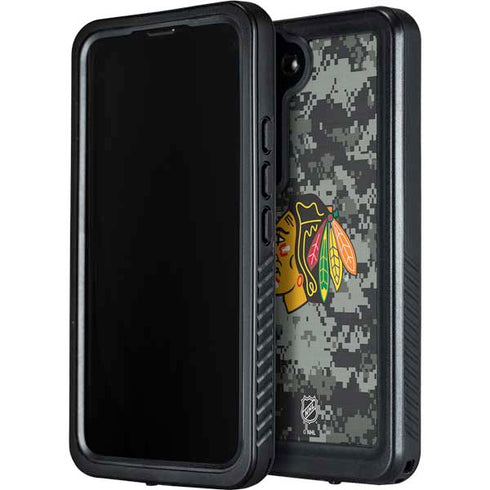 NHL Chicago Blackhawks Camo Galaxy S24 Plus Waterproof Case