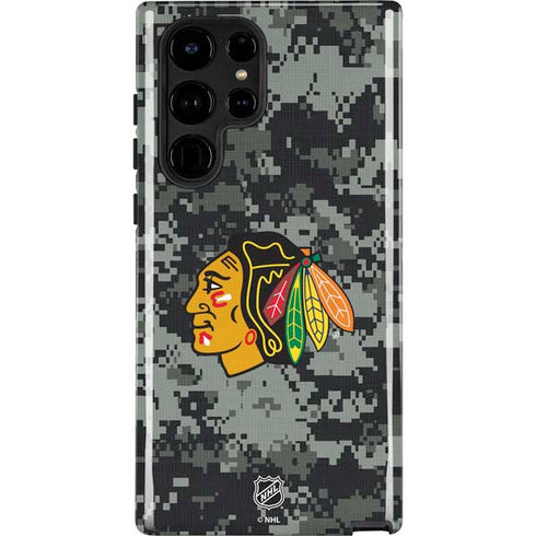 NHL Chicago Blackhawks Camo Galaxy S25 Ultra Impact Case