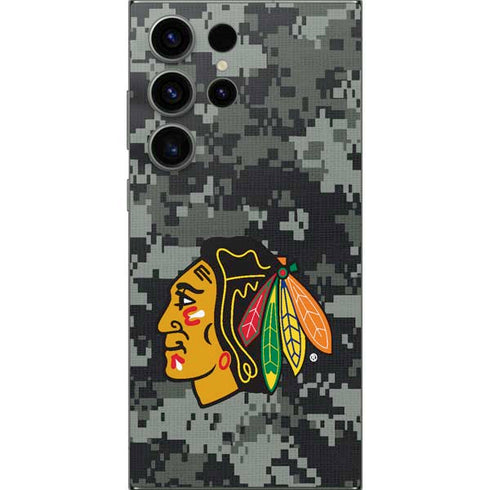 NHL Chicago Blackhawks Camo Galaxy S25 Ultra Skin