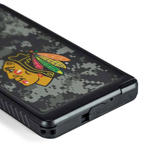 NHL Chicago Blackhawks Camo Galaxy S24 Ultra Waterproof Case