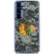 NHL Chicago Blackhawks Camo Galaxy S25 Clear Case