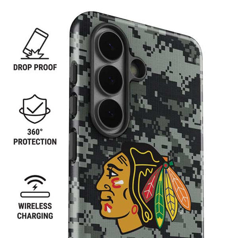 NHL Chicago Blackhawks Camo Galaxy S26 Plus Impact Case
