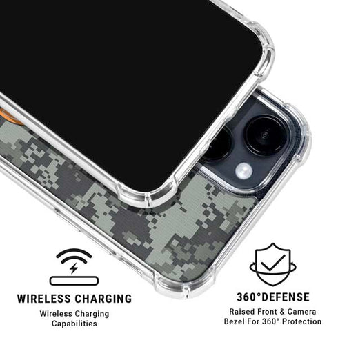 NHL Chicago Blackhawks Camo iPhone 15 Clear Case