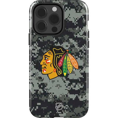 NHL Chicago Blackhawks Camo iPhone 15 Pro Impact Case