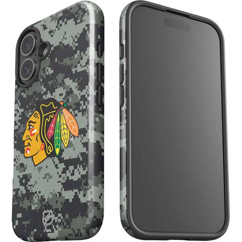 NHL Chicago Blackhawks Camo iPhone 16 Plus Impact Case