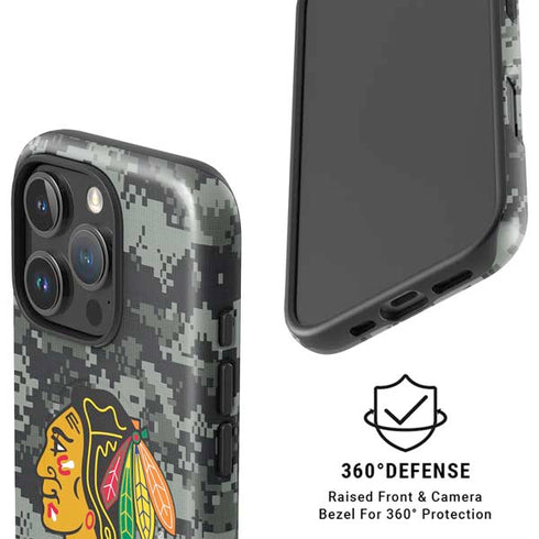 NHL Chicago Blackhawks Camo iPhone 16 Pro Max Magsafe Impact Case