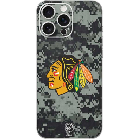 NHL Chicago Blackhawks Camo iPhone 16 Pro Max Skin
