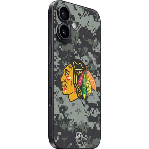 NHL Chicago Blackhawks Camo iPhone 16 Skin
