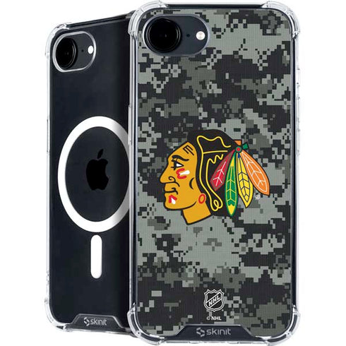 NHL Chicago Blackhawks Camo iPhone 16e MagSafe Case