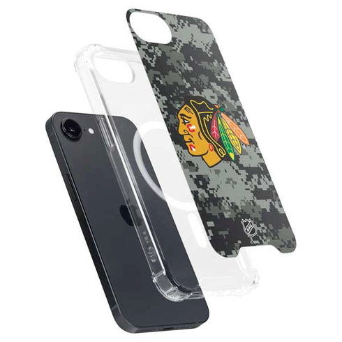 NHL Chicago Blackhawks Camo iPhone 16e MagSafe Case