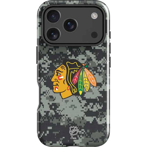 NHL Chicago Blackhawks Camo iPhone 18 Pro Impact Case