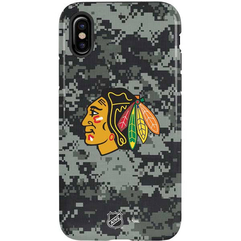 NHL Chicago Blackhawks Camo iPhone X Pro Case