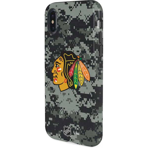 NHL Chicago Blackhawks Camo iPhone X Pro Case