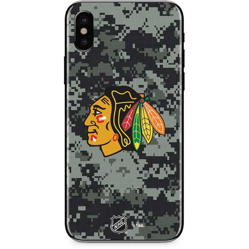 NHL Chicago Blackhawks Camo iPhone XS Max Skin