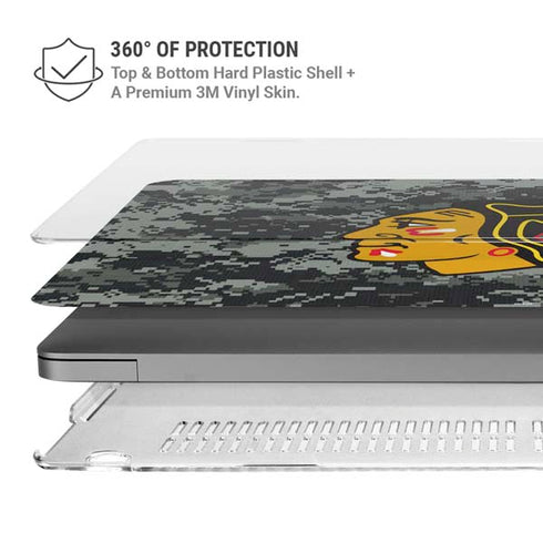 NHL Chicago Blackhawks Camo MacBook Cases
