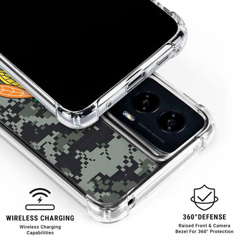NHL Chicago Blackhawks Camo Moto G Power 5G (2024) Clear Case