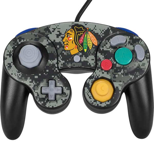 NHL Chicago Blackhawks Camo Nintendo GameCube Controller Skin