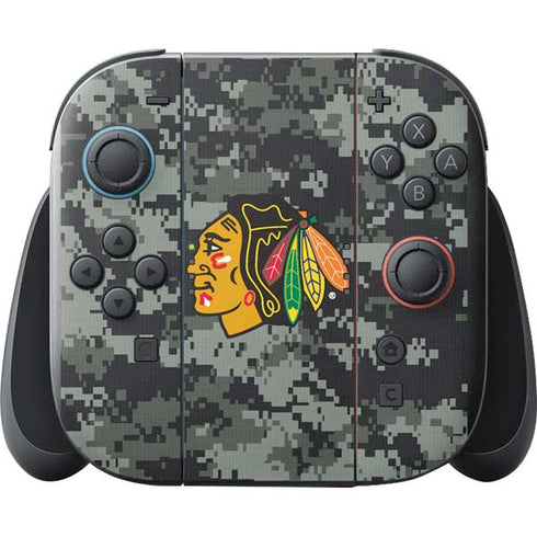 NHL Chicago Blackhawks Camo Nintendo Switch 2 (2025) with Joy-Con Skin