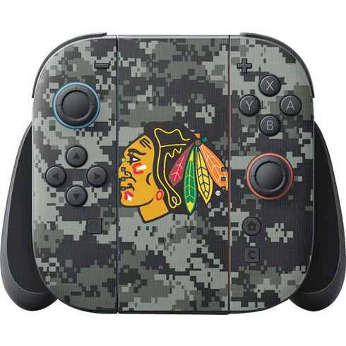 NHL Chicago Blackhawks Camo Nintendo Switch 2 (2025) Joy-Con Controller Skin