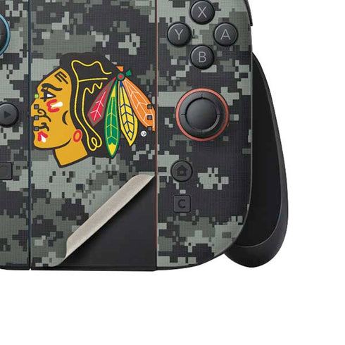 NHL Chicago Blackhawks Camo Nintendo Switch 2 (2025) Joy-Con Controller Skin