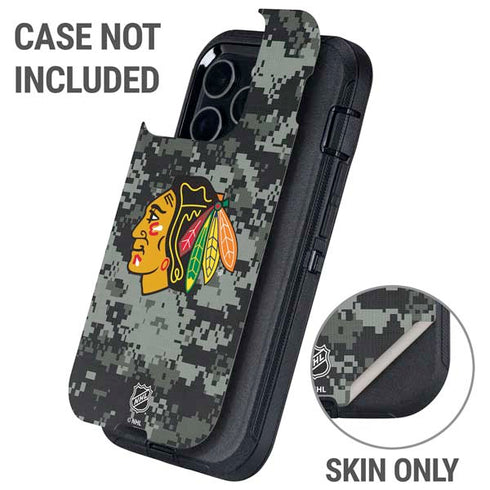 NHL Chicago Blackhawks Camo Otterbox Defender iPhone Skin