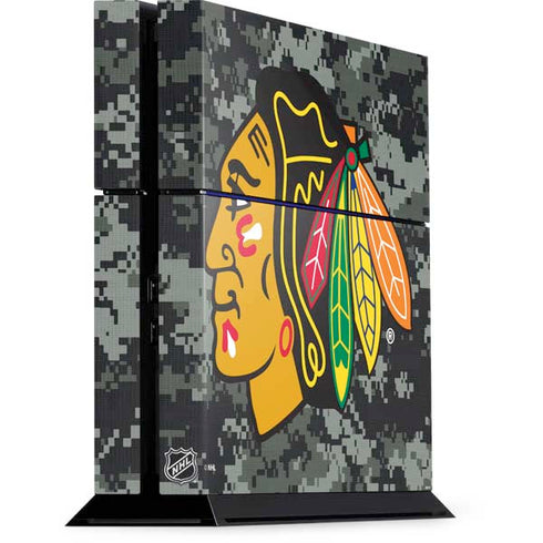 NHL Chicago Blackhawks Camo PS4 Console Skin