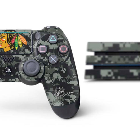 NHL Chicago Blackhawks Camo PS4 Pro Bundle Skin