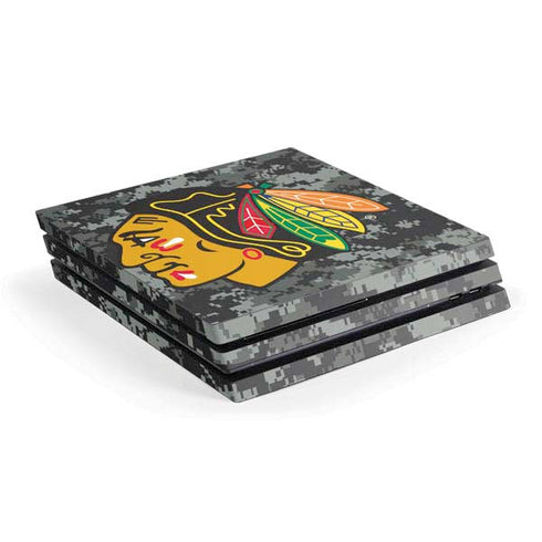NHL Chicago Blackhawks Camo PS4 Pro Console Skin