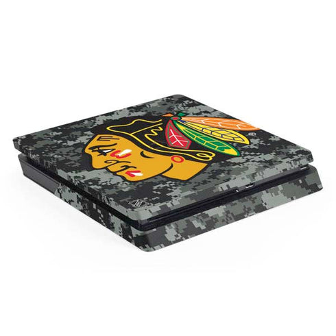 NHL Chicago Blackhawks Camo PS4 Slim Skin