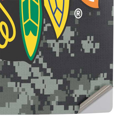 NHL Chicago Blackhawks Camo PS5 Pro Console Skin
