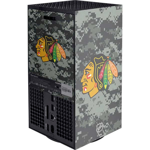 NHL Chicago Blackhawks Camo XBox Series X Digital Edition Console Skin