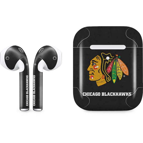 NHL Chicago Blackhawks Distressed Apple AirPods 2 Skin