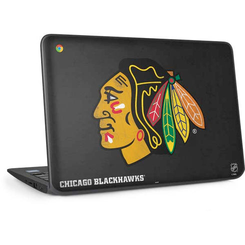 NHL Chicago Blackhawks Distressed HP Chromebook Skin