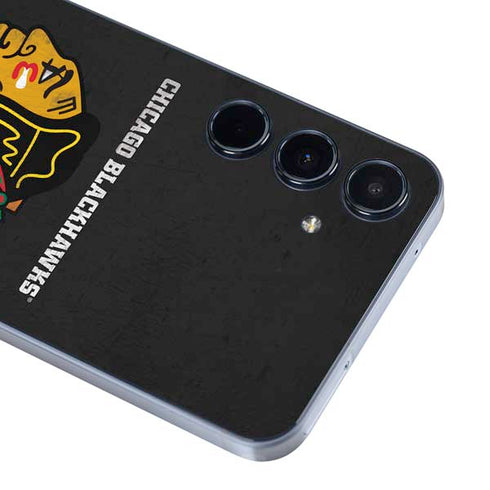 NHL Chicago Blackhawks Distressed Galaxy A36 5G Skin