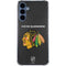 NHL Chicago Blackhawks Distressed Galaxy A55 5G Clear Case