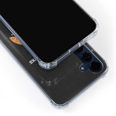 NHL Chicago Blackhawks Distressed Galaxy A55 5G Clear Case