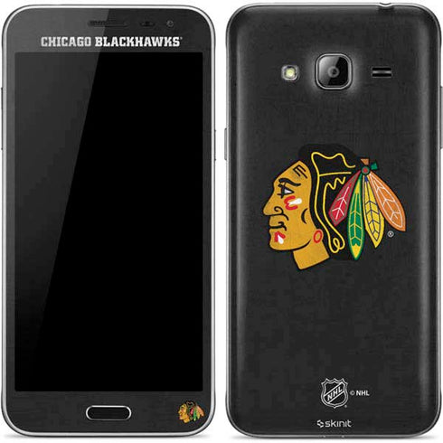 NHL Chicago Blackhawks Distressed Galaxy J3 Skin