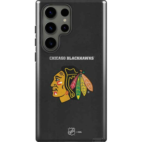 NHL Chicago Blackhawks Distressed Galaxy S23 Ultra Pro Case